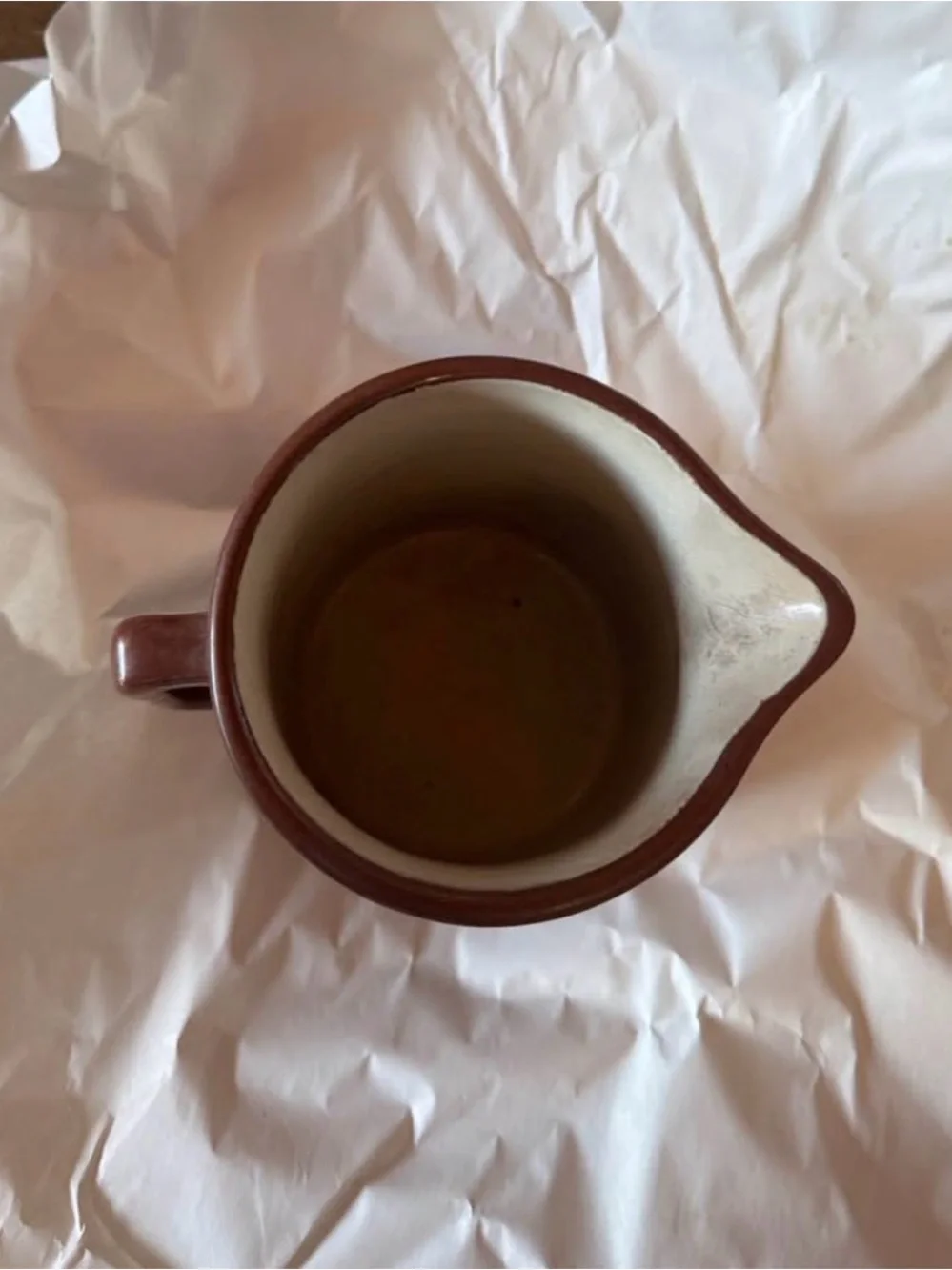 Brown Ceramic Pouring Pitcher